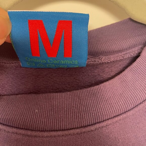 Online Ceramics "Be Here Now" 50 Years Crew Sweatshirt, Size Medium Unisex - Picture 5 of 5